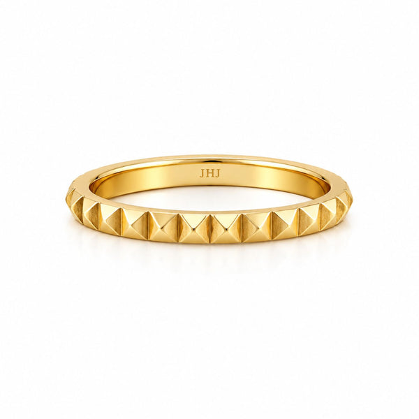 Artemis Pyramid Stud Stacking RIng