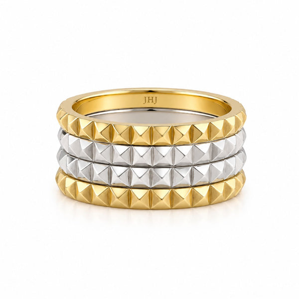 Artemis Pyramid Stud Stacking RIng
