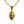 yellow gold evil eye pendant on a paper clip chain