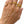 Bombshell pear-shaped CZ adjustable pinky ring by Jagged Halo Jewelry