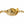 A gold wing charm bracelet with a polished, highly reflective gold-tone metal wing centerpiece and matching chain links, shown against a plain white background.