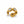 Reign Crystal Ear Cuff with five clear crystals in textured yellow gold plated stainless steel settings.

