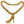 A gold-tone chain necklace featuring a dangling high-heeled shoe charm, photographed on a clean white background.