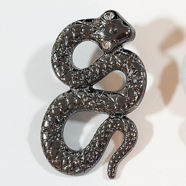 Serpent Earrings Earrings Jagged Halo Jewelry Gunmetal Gray 