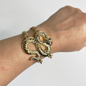 Serpent Bracelet Bracelets Jagged Halo Jewelry 18K Yellow Gold Filled 