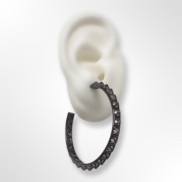 Ayla Hoop Earrings Earrings Jagged Halo Jewelry 