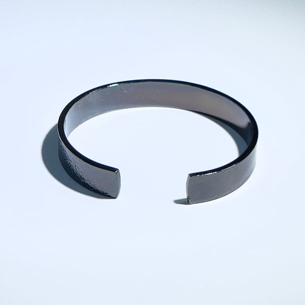 Tess Textured Collection Necklaces Jagged Halo Bangle Gunmetal Gray 